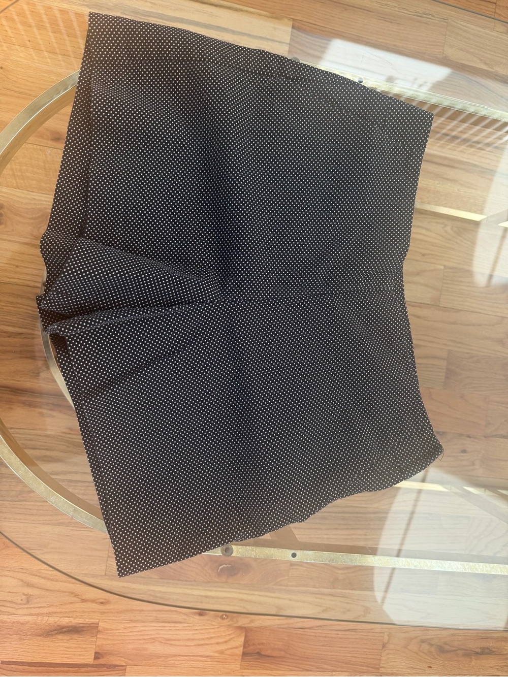 Maurices Black & White Polka Dot Shorts